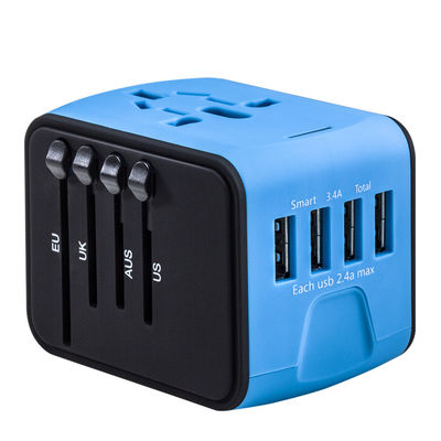 USB AC/DC Adapter 4 USB Power Adapter Electric Plug Adapter