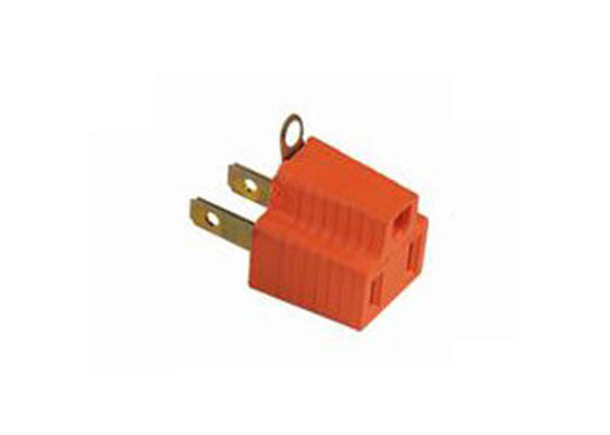 Plastik-Soem-ODM orange 2pin dem Adapter zu des elektrischen Stecker-3pin
